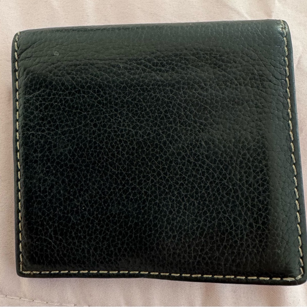 Bric's men’s Black genuine Leather bifold wallet, size 7x4 Made in Italy preppy - Picture 2 of 13